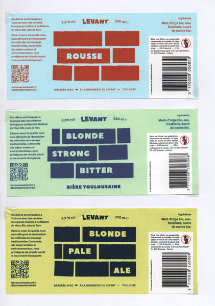 étiquettes de la collection