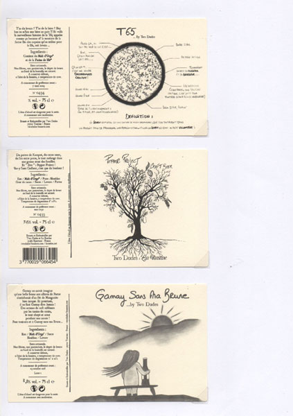 étiquettes de la collection