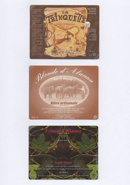 étiquettes de la collection