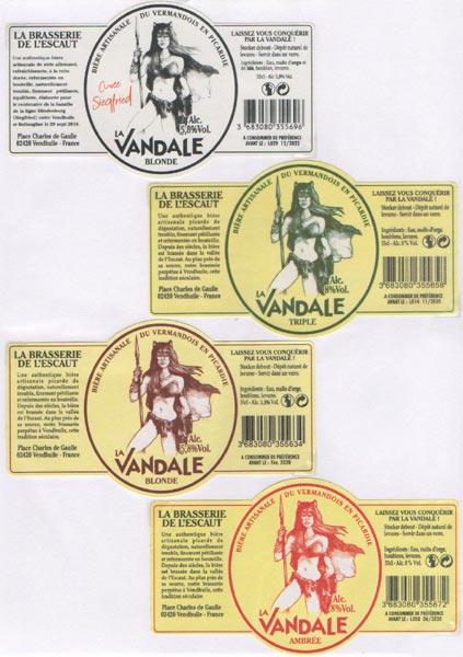 étiquettes de la collection