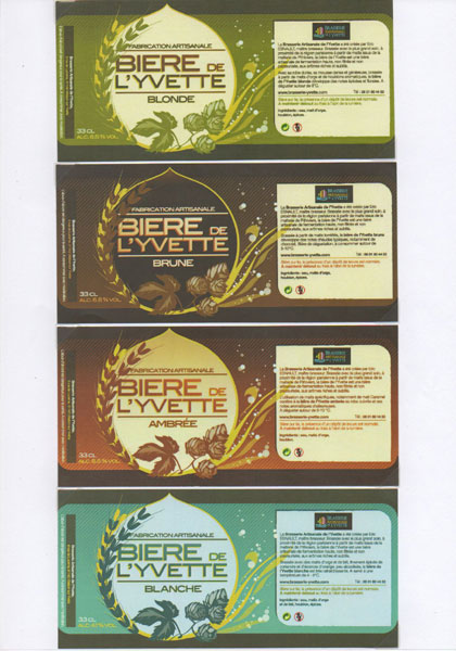 étiquettes de la collection