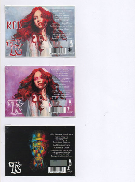 étiquettes de la collection