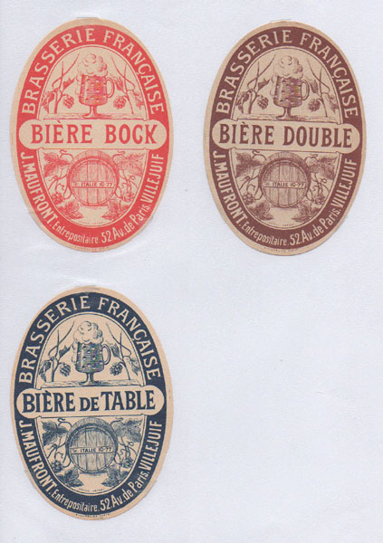 étiquettes de la collection