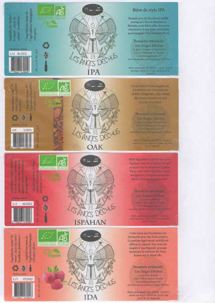 étiquettes de la collection