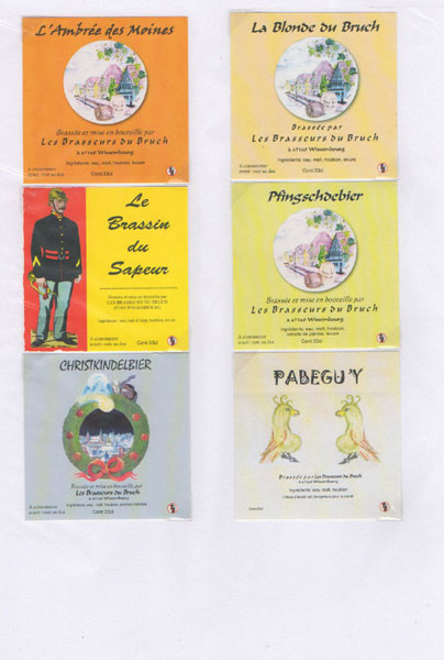étiquettes de la collection