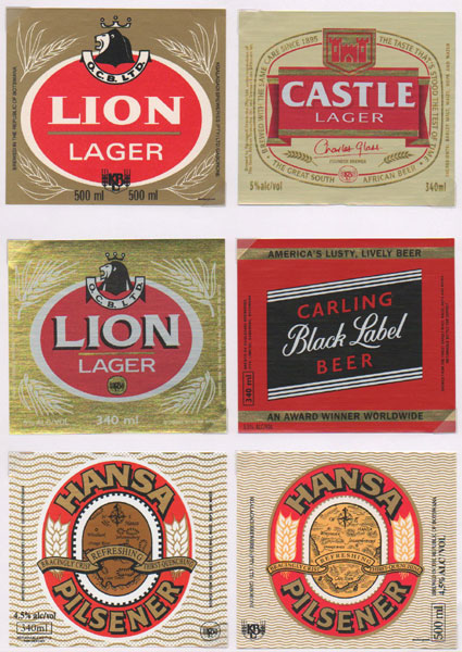étiquettes bière de la collection