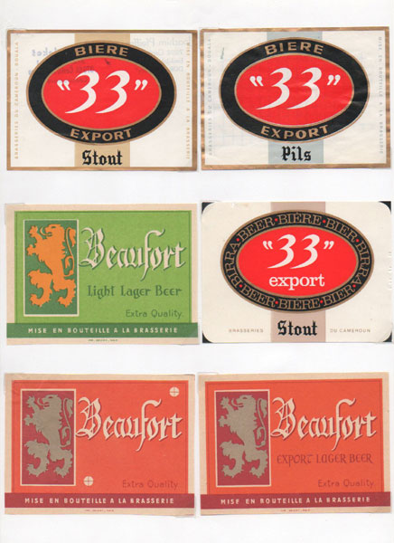 étiquettes bière de la collection
